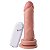 Pênis Com Vibrador E Ventosa 17,5 X 4 Cm Soulsex - Bege - Imagem 1