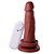 Pênis Com Vibrador E Ventosa 14 X 3,6 Cm Soulsex - Chocolate - Imagem 2