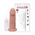 Pênis de Borracha Em Cyber Com Vibro 19 X 5cm K Gel - Bege - Imagem 1