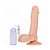Pênis de Borracha Realística Com Vibrador 17,5x3,8 Cm Cm Kgel - Bege - Imagem 2