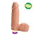 Penis De Borracha Com Vibro Interno E Escroto 13,5x4,8cm Hot Flowers - Imagem 2