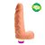Penis De Borracha Com Vibro Interno E Escroto 14,8x5cm Hot Flowers - Imagem 2