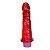 Pênis De Borracha Com Vibrador Recarregável E Aroma 17,5x3,8cm Linha K-softline Kgel - Morango - Imagem 2