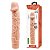 Pênis de Borracha Realística Com Vibro Em Silicone 22,5 X 4,5 Cm Sexy Import - Bege - Imagem 1