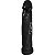 Pênis de Borracha Maciça 28 X 5,4cm Prazer E Cia - Preto - Imagem 3