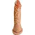 Pênis de Borracha Maciça 15 X 3cm Prazer E Cia - Natural - Imagem 1