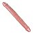 Pênis de Borracha Dupla Silicone Macio 35x4,5cm Hot Flowers - Natural - Imagem 3