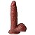 Pênis Maciço Com Ventosa 19,3 X 4,7 Cm Soulsex - Chocolate - Imagem 1