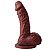 Pênis Com Ventosa 15 X 3,5 Cm Soulsex - Chocolate - Imagem 2