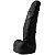 Pênis Maciço Com Escroto 14 X 3,5 Cm Soulsex - Preto - Imagem 3