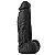 Pênis Maciço Com Escroto 18 X 4 Cm Soulsex - Preto - Imagem 1