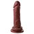Pênis Maciço Com Ventosa 17,5 X 4 Cm Soulsex - Chocolate - Imagem 2