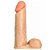 Pênis de Borracha Realística Thor Simples 18x5cm Upper - Bege - Imagem 2