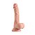 Pênis Super Realístico Com Dupla Camada Mover 3 - 19,3 X 3,5cm Sexy Import - Bege - Imagem 3