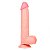Pênis Super Realístico Dupla Camada Slidy - 22,8 X 4,2cm Sexy Import - Bege - Imagem 2