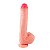 Pênis de Borracha Com Dupla Camada - 27,7x5,0 Cm Sexy Import - Bege - Imagem 1