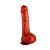 Pênis de Borracha Com Ventosa Vscn.velty - 24,0 X 4,5 Cm Sexy Import - Marrom - Imagem 2