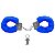 Algemas De Metal Revestida Com Pelúcia Sexy Import - Azul - Imagem 1
