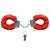 Algemas De Metal Revestida Com Pelúcia Sexy Import - Vermelho - Imagem 2