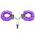Algemas De Metal Revestida Com Pelúcia Sexy Import - Lilas - Imagem 1