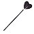 Chibata Coração 35cm Dominatrixxx - Preto - Imagem 1