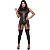 Conjunto Body Com Meia Calça E Calcinha Fio Linha Madame-x Dominatrixxx - Preto - Imagem 2