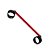 Separador De Braços 25cm Vermelho La Pimienta - Vermelho - Imagem 2
