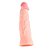 Capa Peniana Realistica 19x3,8cm Sexy Import - Bege - Imagem 1