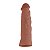 Capa Peniana Realistica 19x3,8cm Sexy Import - Marrom - Imagem 2