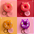 Kit 04 Unidades Lip Balm Cute Donut com Chaveiro Hello Mini Y258 - Imagem 3