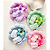 Kit 01 Tiara Nuvem, 01 Piranha Para Cabelo Flor e 01 Par Pulseira Para Skincare Cor Aleatória - Imagem 1
