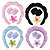 Kit 01 Tiara Nuvem, 01 Piranha Para Cabelo Flor e 01 Par Pulseira Para Skincare Cor Aleatória - Imagem 2