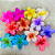 12 Unidades Piranha de Flor Para Cabelo Pequena Cor Aleatória Atacado Box Fechado - Imagem 1