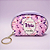 Bolsinha Porta Objeto com Chaveiro Roxo 11x7x3cm HC86741 - Imagem 1