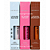 Kit 03 Unidades Gloss Lady Beauty: Snow Glow Maçã LB44, Pink Glow Tutti Frutti L34 e Brown Glow Chocolate L38 - Imagem 1