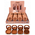 Kit 04 Unidades Contorno Compacto com Espelho Joy Pink 21 CS5742 - Imagem 3