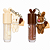 Kit 02 Unidades Lip Gloss com Chaveiro Coelhinho Chocolate Labranche LA7336 - Imagem 1