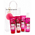 Kit Presente Cereja Dermachem: 01 Sabonete, 01 Esfoliante, 01 Creme Corporal, 01 Body Splash, 01 Chaveiro Pompom e 01 Sacola Transparente KP05 - Imagem 1