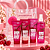 Kit Presente Cereja Dermachem: 01 Sabonete, 01 Esfoliante, 01 Creme Corporal, 01 Body Splash, 01 Chaveiro Pompom e 01 Sacola Transparente KP05 - Imagem 1