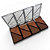 Kit 04 Unidades Paleta de Contorno Pro Contour Femme Paris FR621 - Imagem 1