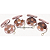 Kit 04 Unidades Paleta de Sombras com Chaveiro Sarah's Beauty S6723 - Imagem 1