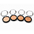 Kit 04 Unidades Pó Compacto Ultra Fino com Silicone Ludurana B00199 - Imagem 2
