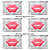 Kit 06 Unidades Máscara Labial Yoyo Maquiamor Rosa Mosqueta YYZ-0602-06 - Imagem 1