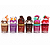 Kit 06 Unidades Lip Gloss Coleção Sobremesa Docinhos Femme Paris FR205 - Imagem 1
