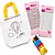🎀 Kit Dia das Crianças – Sacolinha TNT para Colorir + Cartelas de Strass + Giz de Cera - Tema Balão TNT01049 - Imagem 2