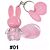 Kit 03 Unidades Lip Gloss com Chaveiro Coelhinho Hello Mini Y252 - Imagem 2