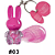 Kit 03 Unidades Lip Gloss com Chaveiro Coelhinho Hello Mini Y252 - Imagem 4