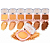 Kit 06 Unidades Pó Compacto Powder Cake com Espelho e Esponja Tejar Makeup TJ2835 - Imagem 1