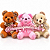 Chaveiro Urso Pelúcia 10cm Cor Aleatória - Unidade - Imagem 1