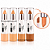 Base + Corretivo Dual Toned Tejar Makeup TJ290 Atacado Box 24 Unidades - Imagem 3